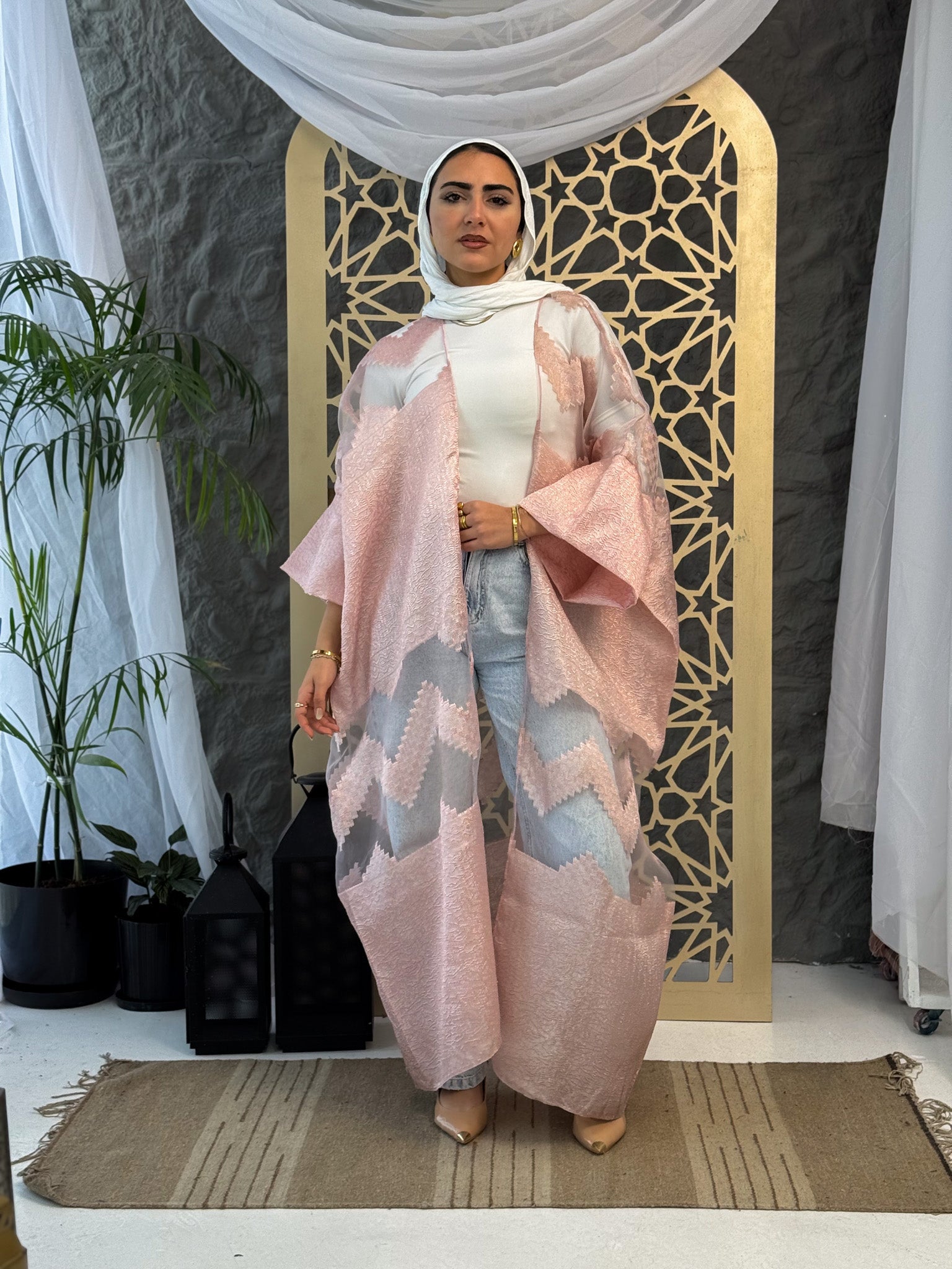 Jacquard Knit Cardigan