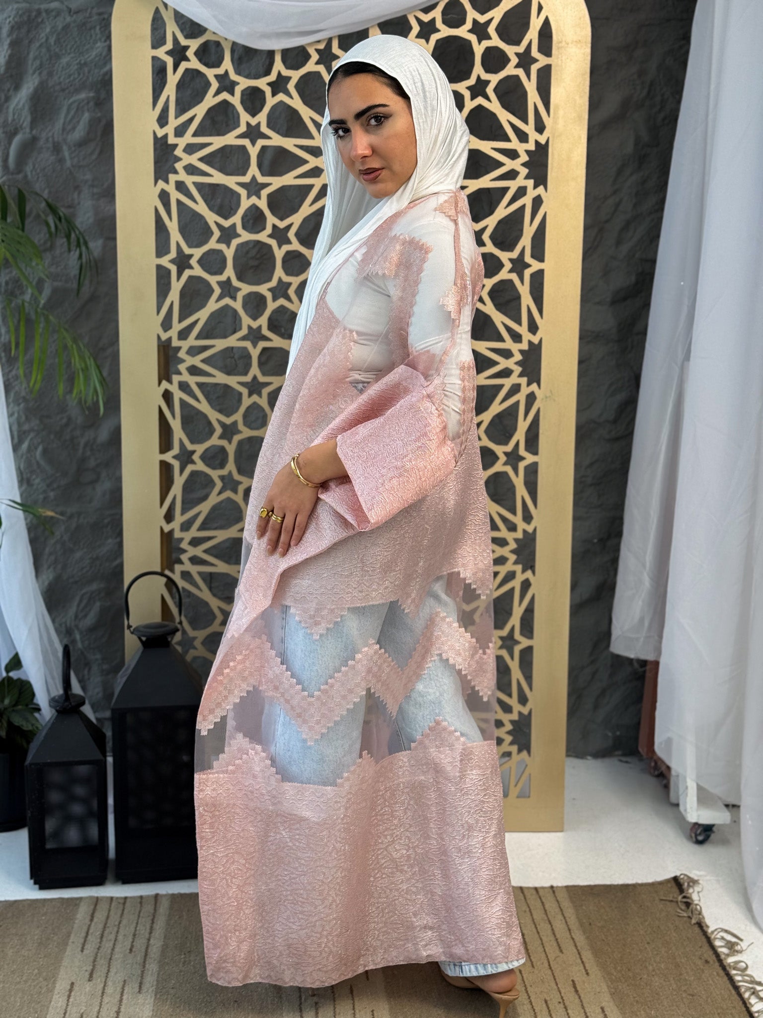 Jacquard Knit Cardigan