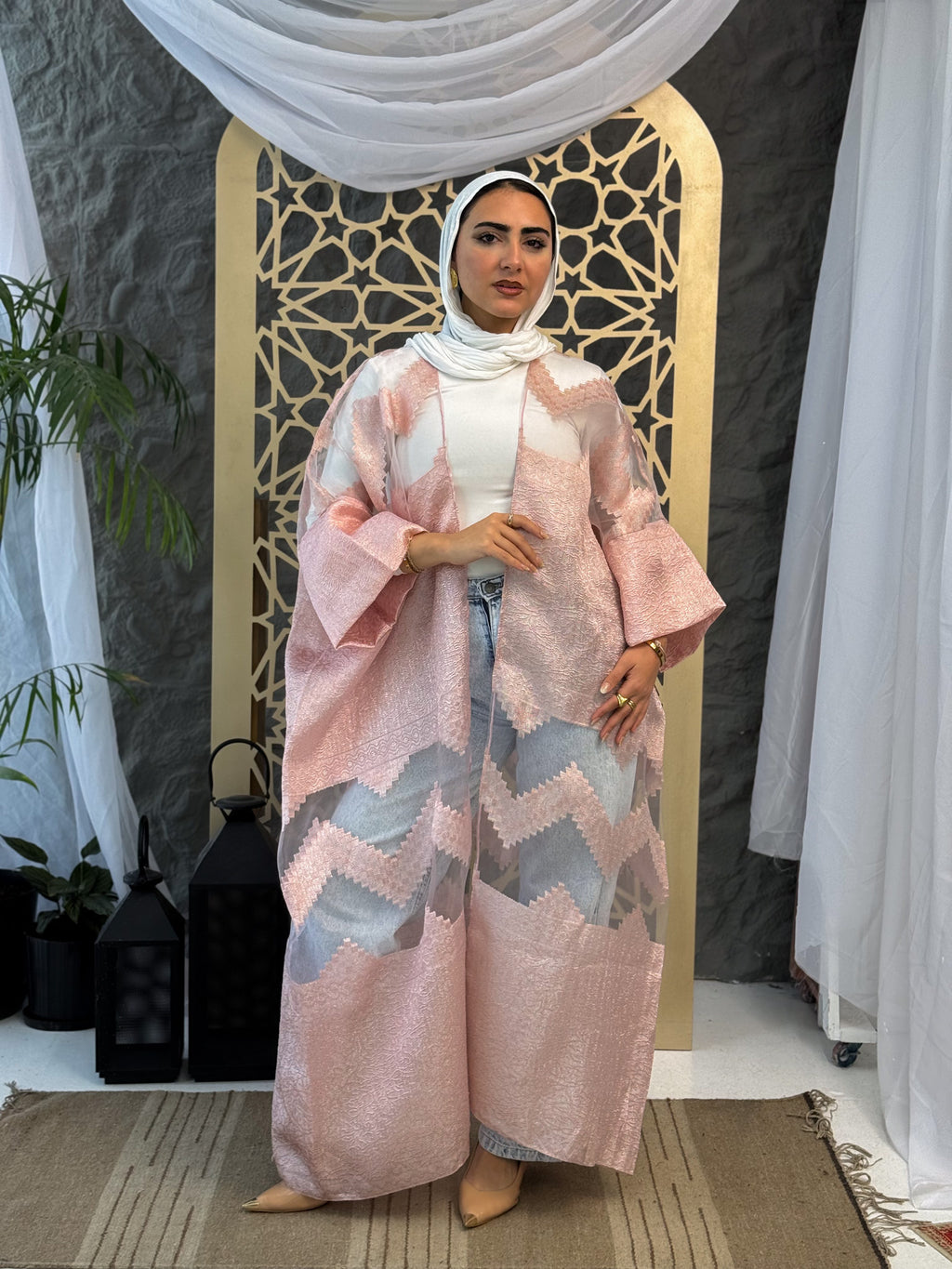 Jacquard Knit Cardigan