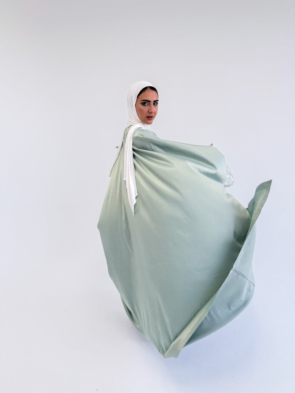 Luxury Satin Jacquard Cardigan