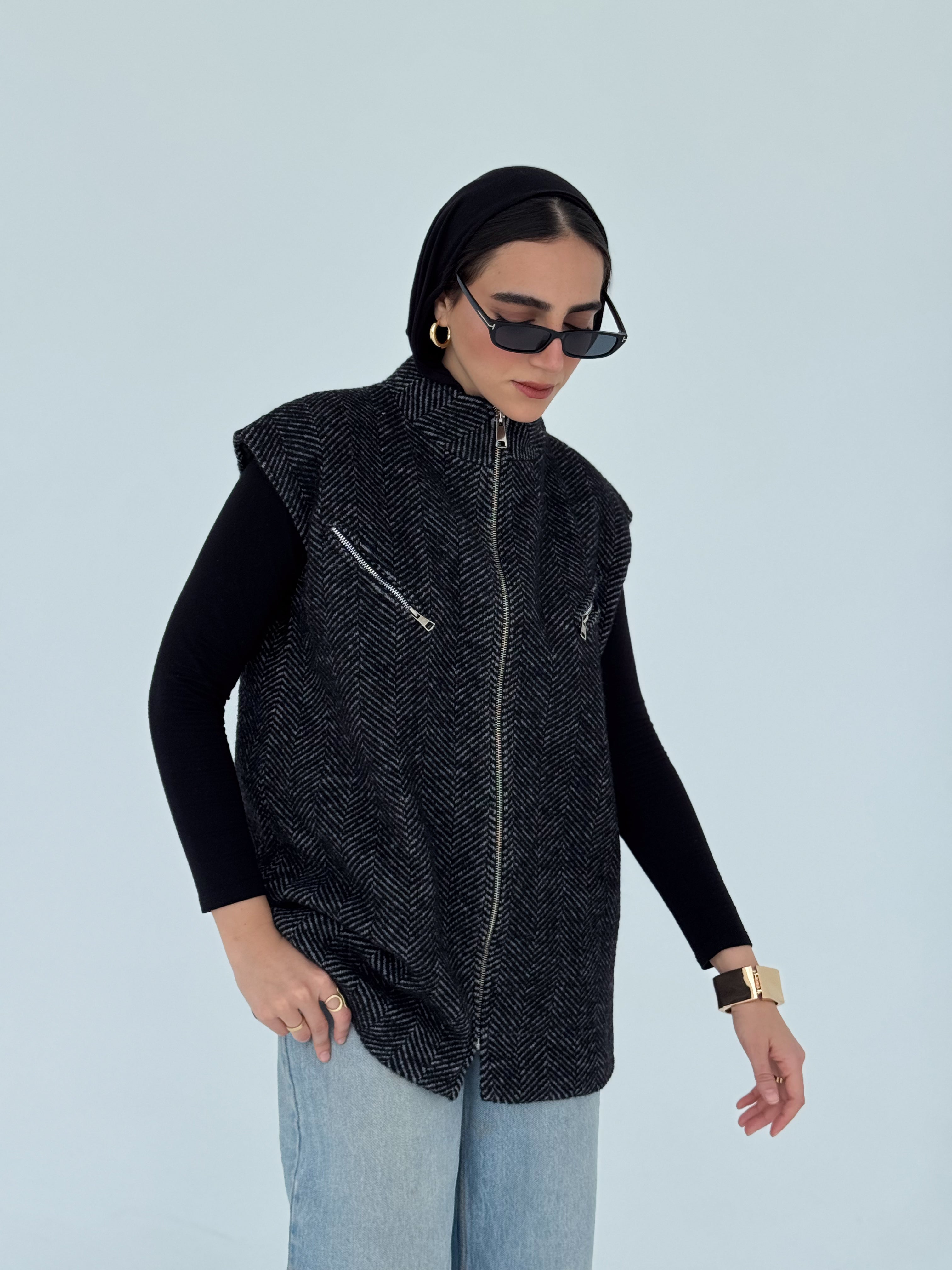 Wool Sleeveless Jacket