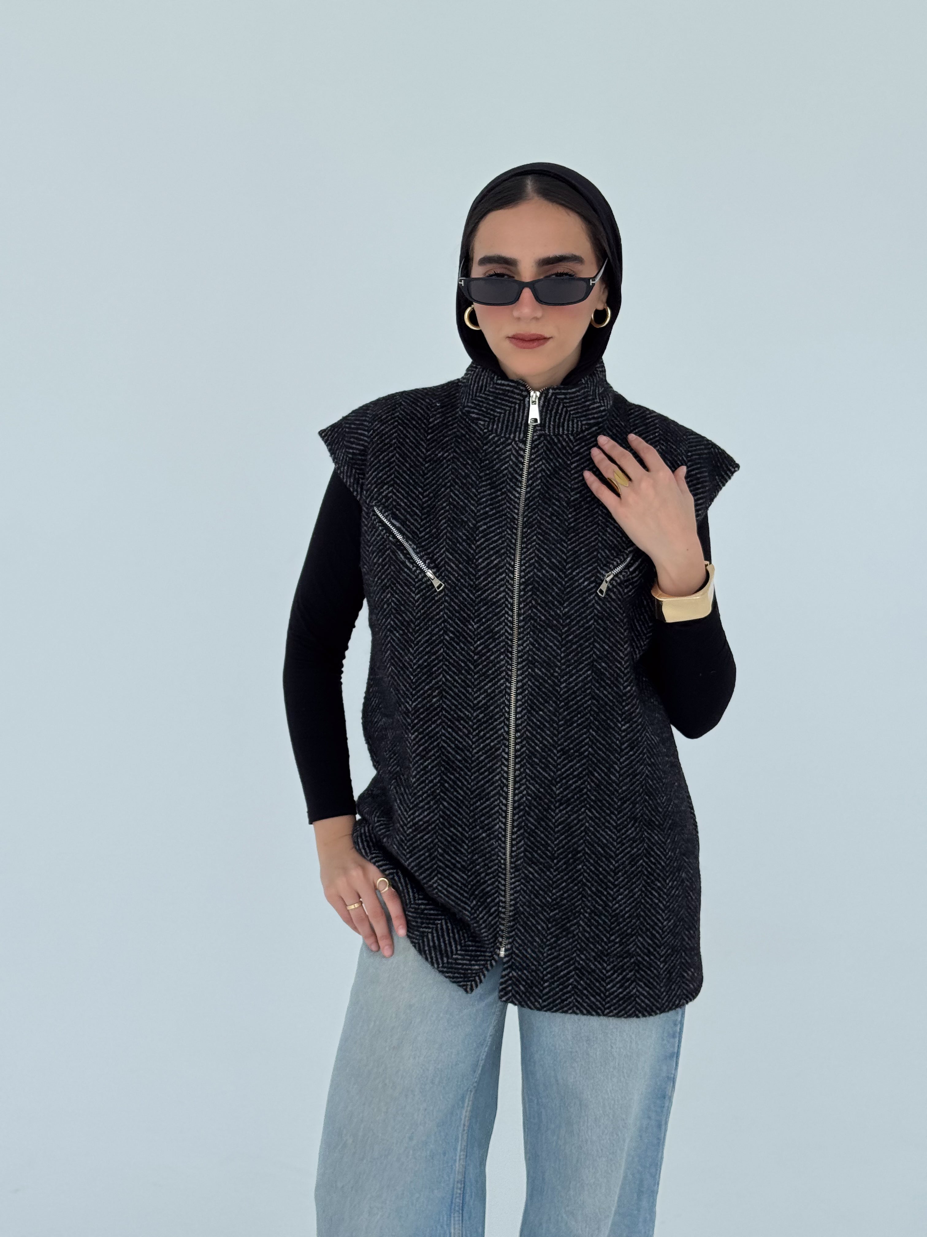 Wool Sleeveless Jacket