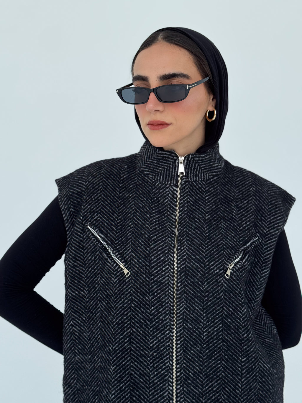 Wool Sleeveless Jacket