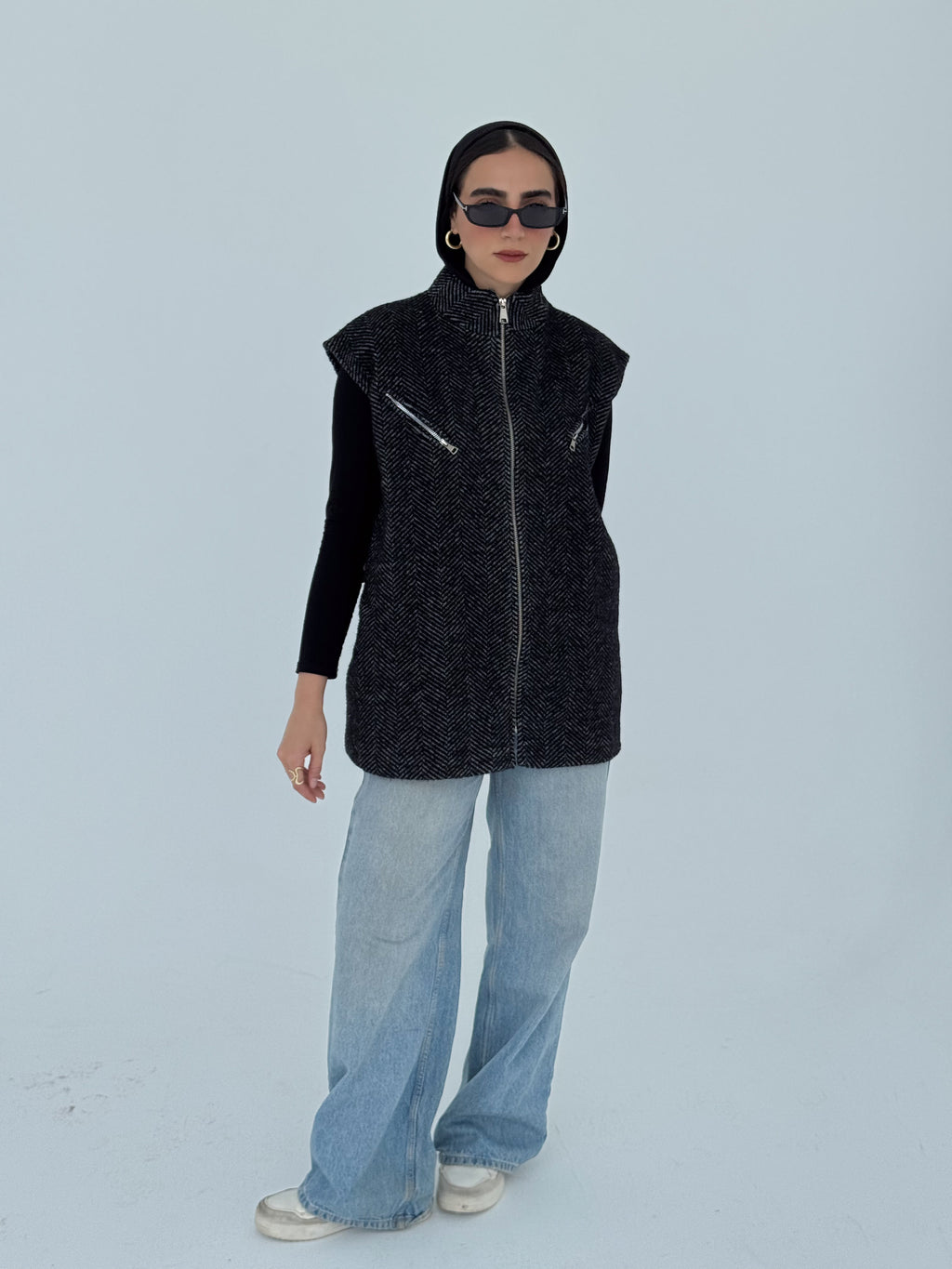 Wool Sleeveless Jacket