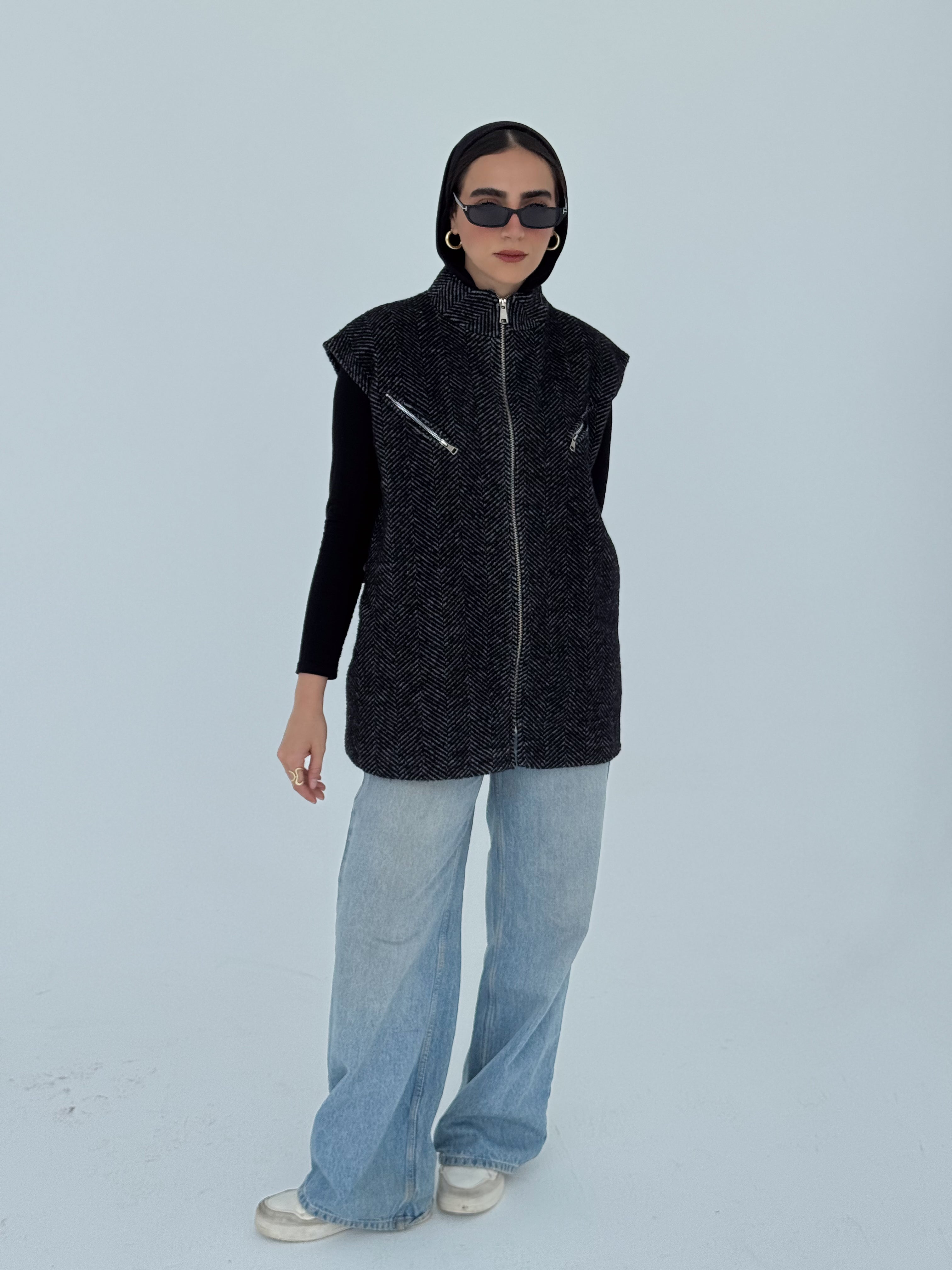Wool Sleeveless Jacket