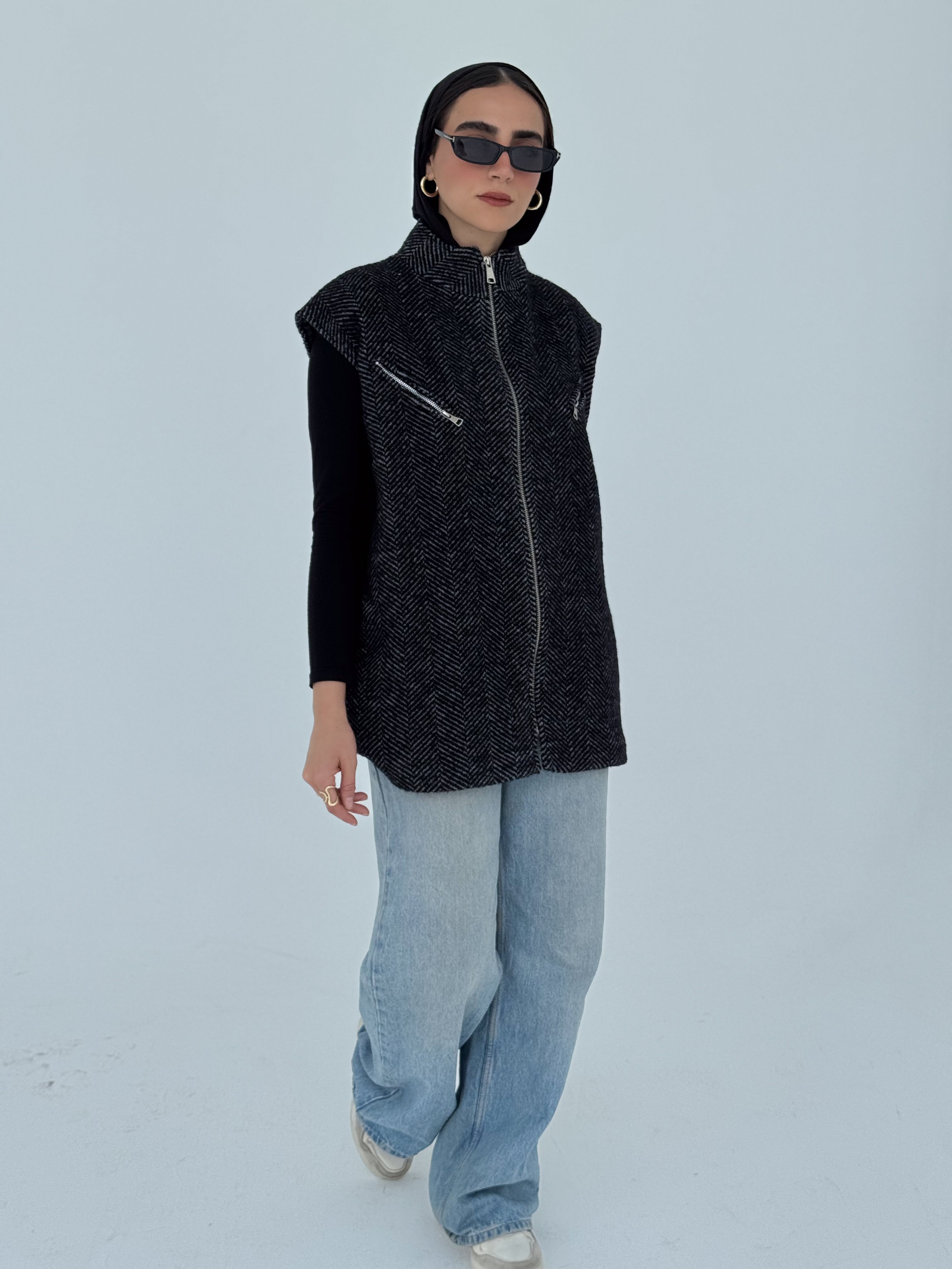 Wool Sleeveless Jacket