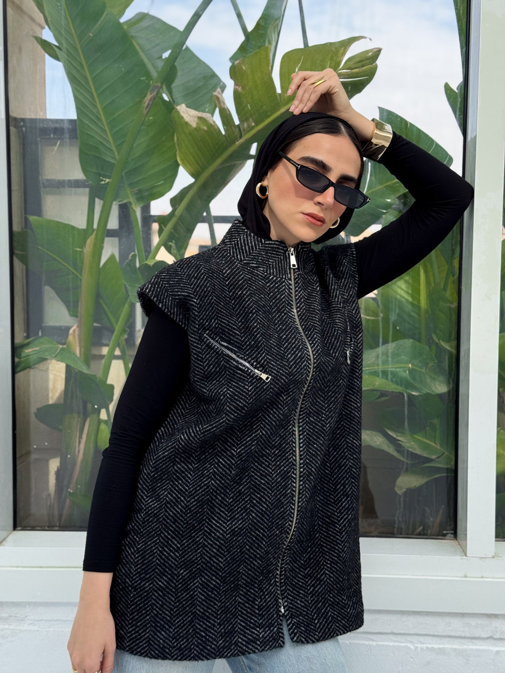 Wool Sleeveless Jacket