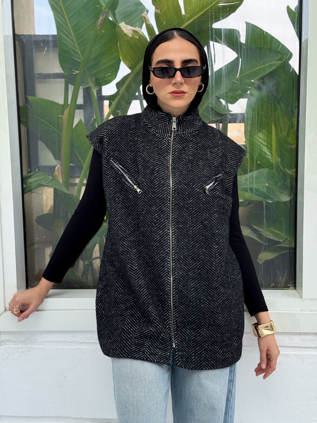 Wool Sleeveless Jacket