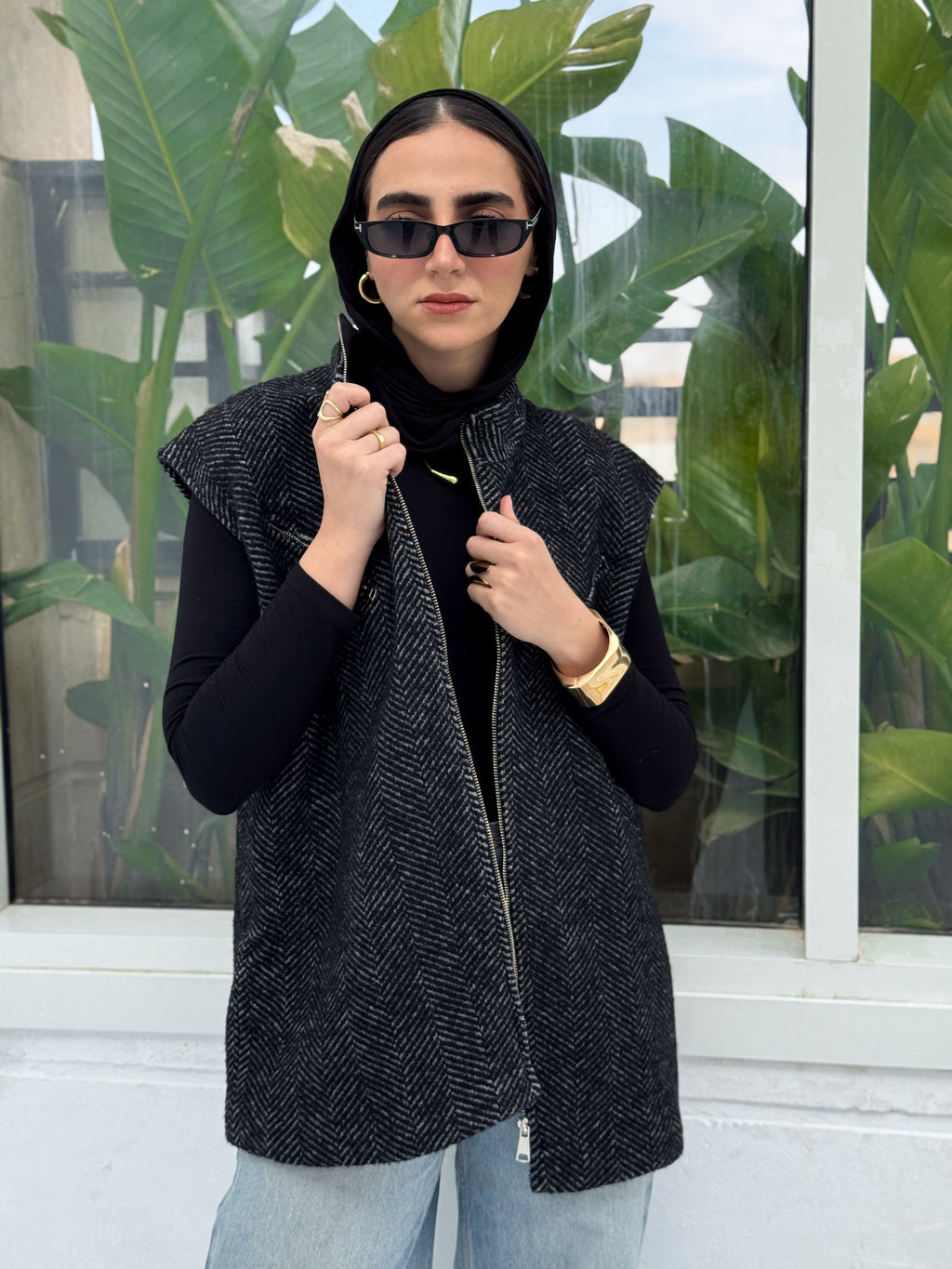 Wool Sleeveless Jacket