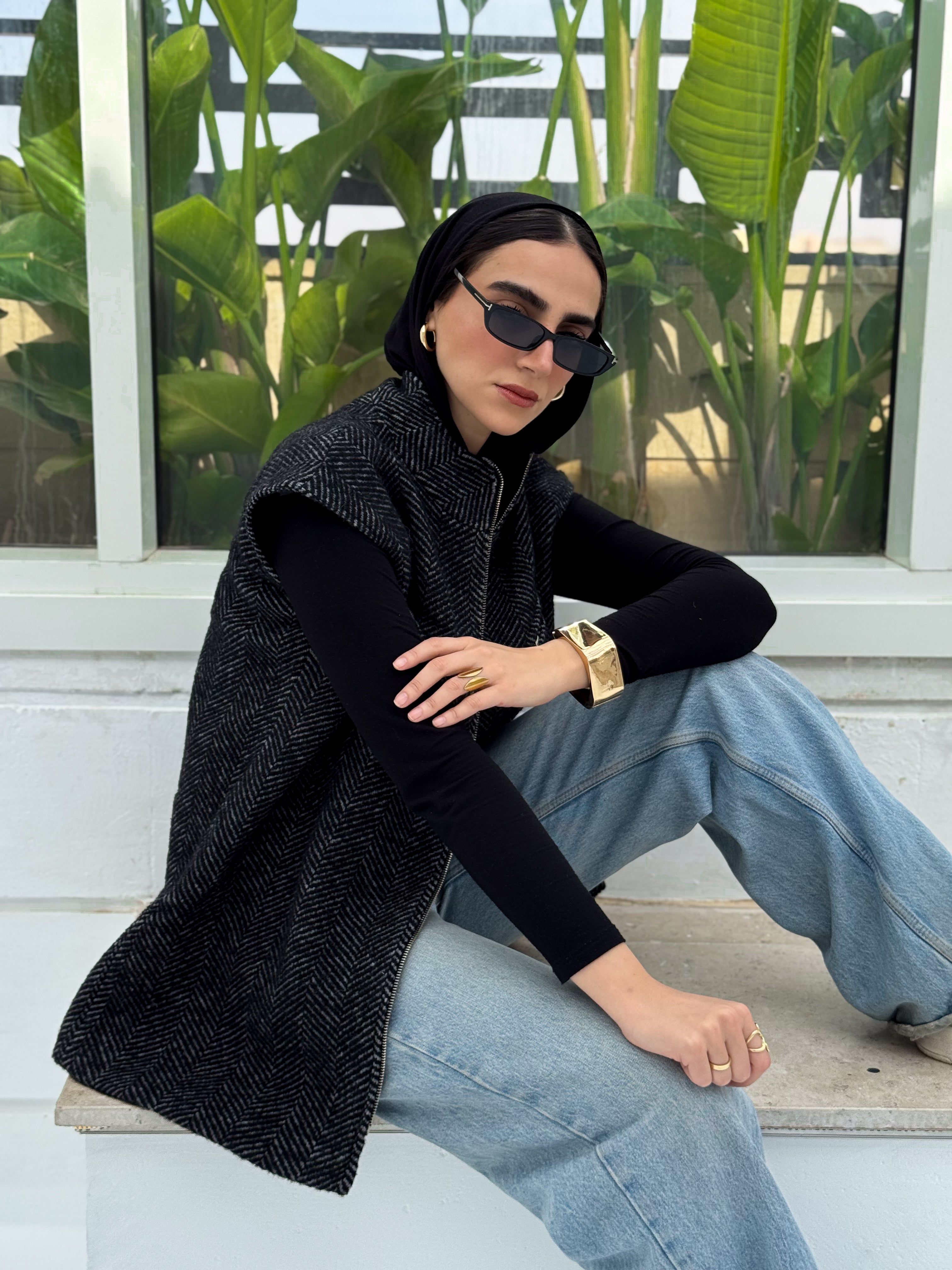 Wool Sleeveless Jacket