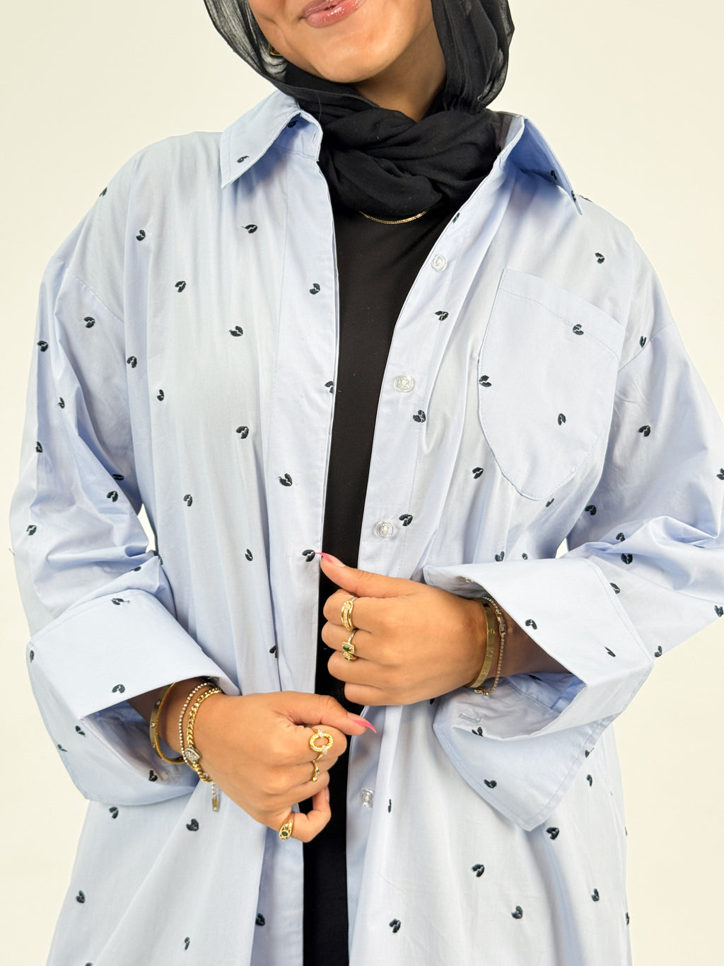 Long casual summer shirt