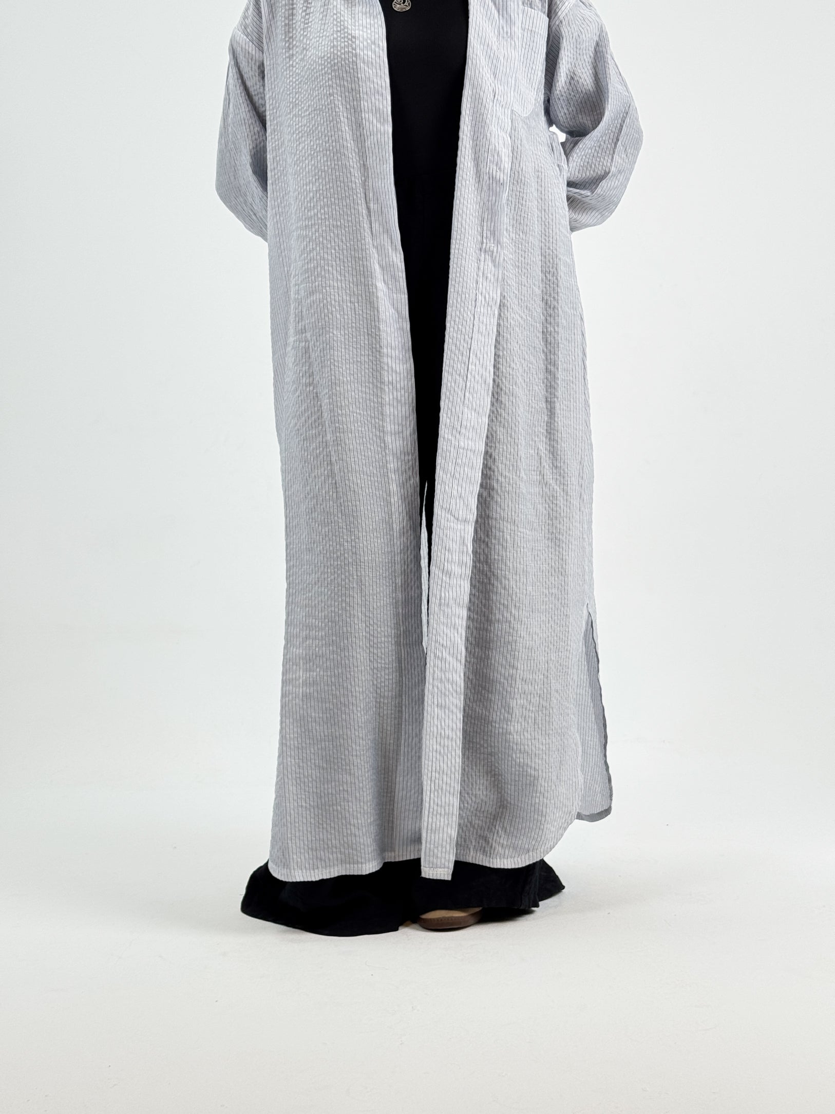 Casual striped voil shirt