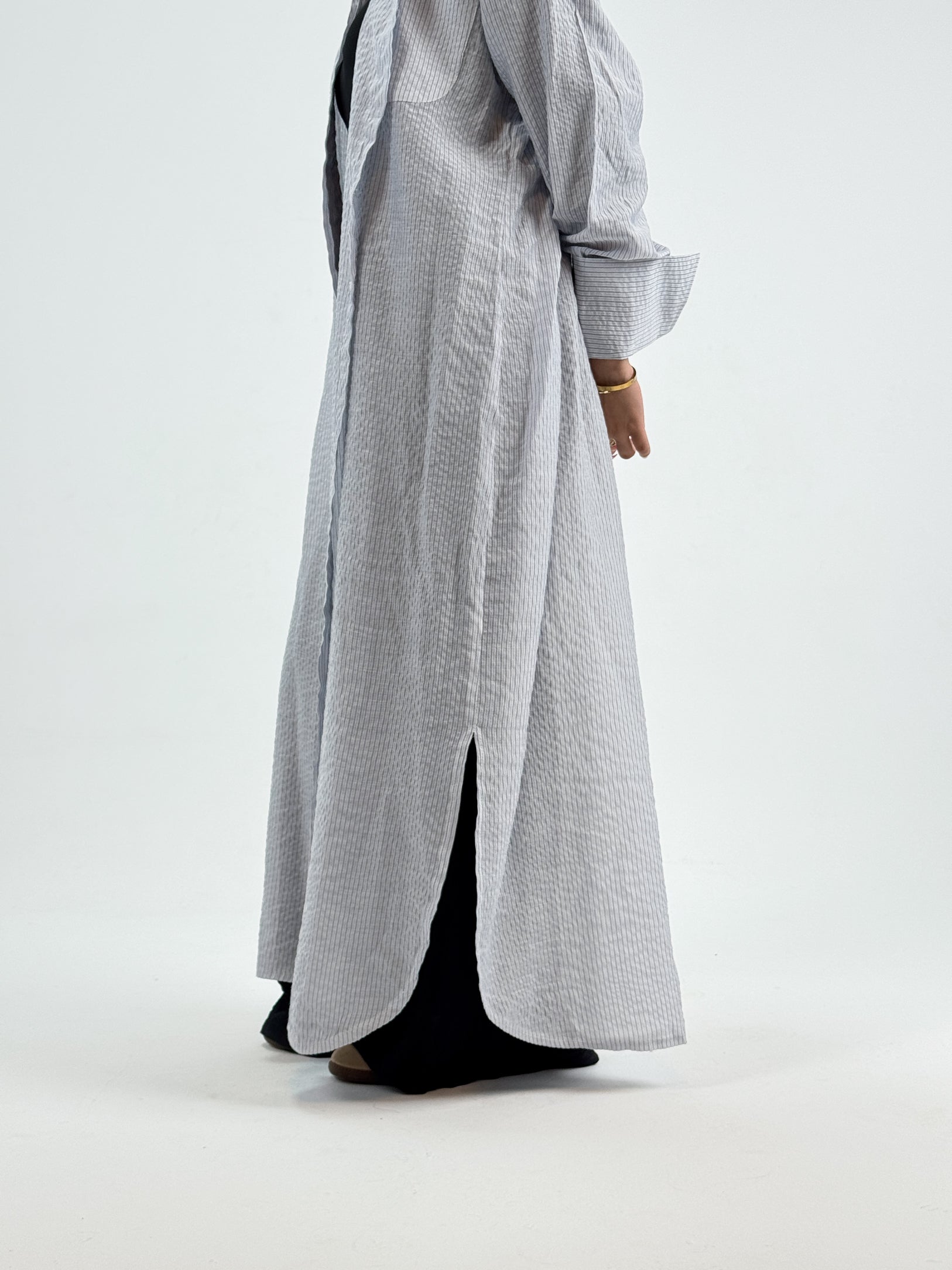Casual striped voil shirt