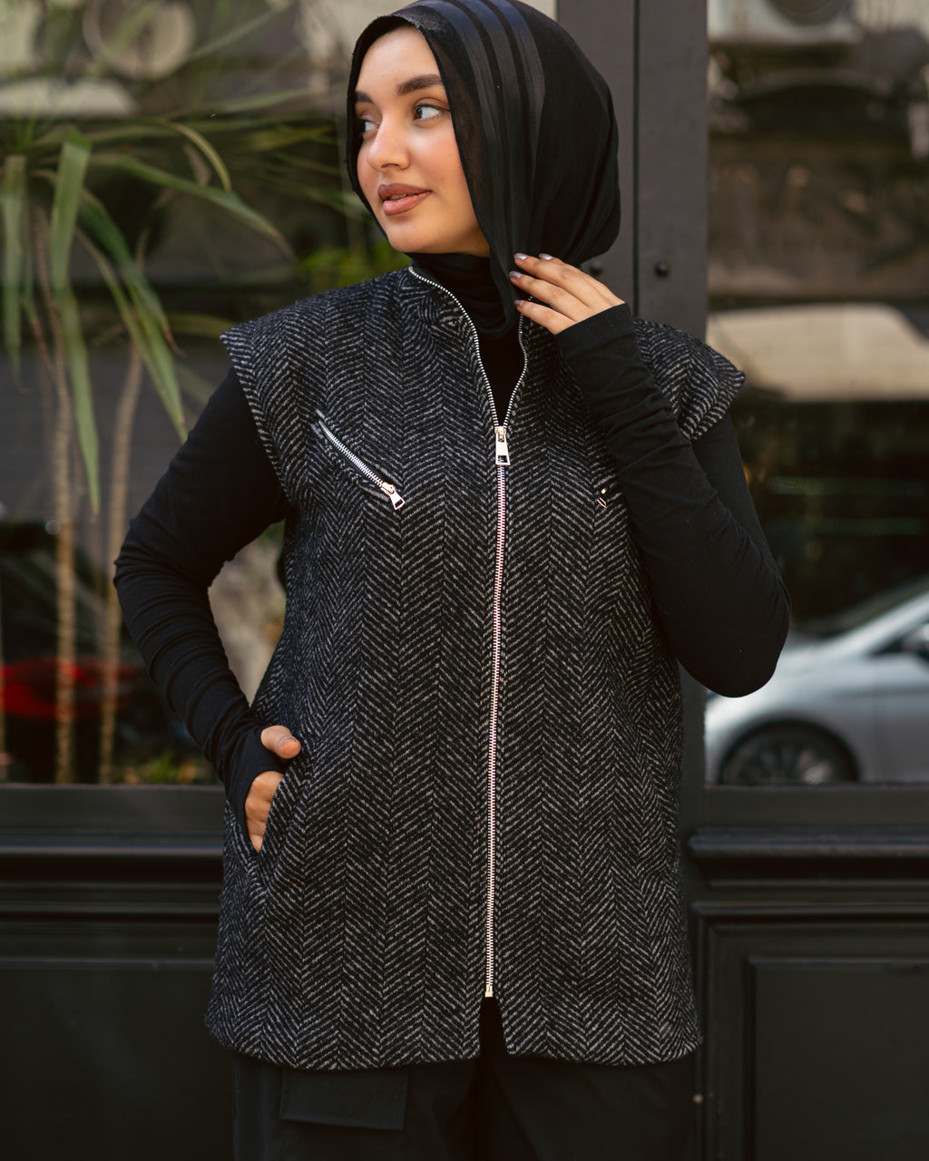 Wool Sleeveless Jacket