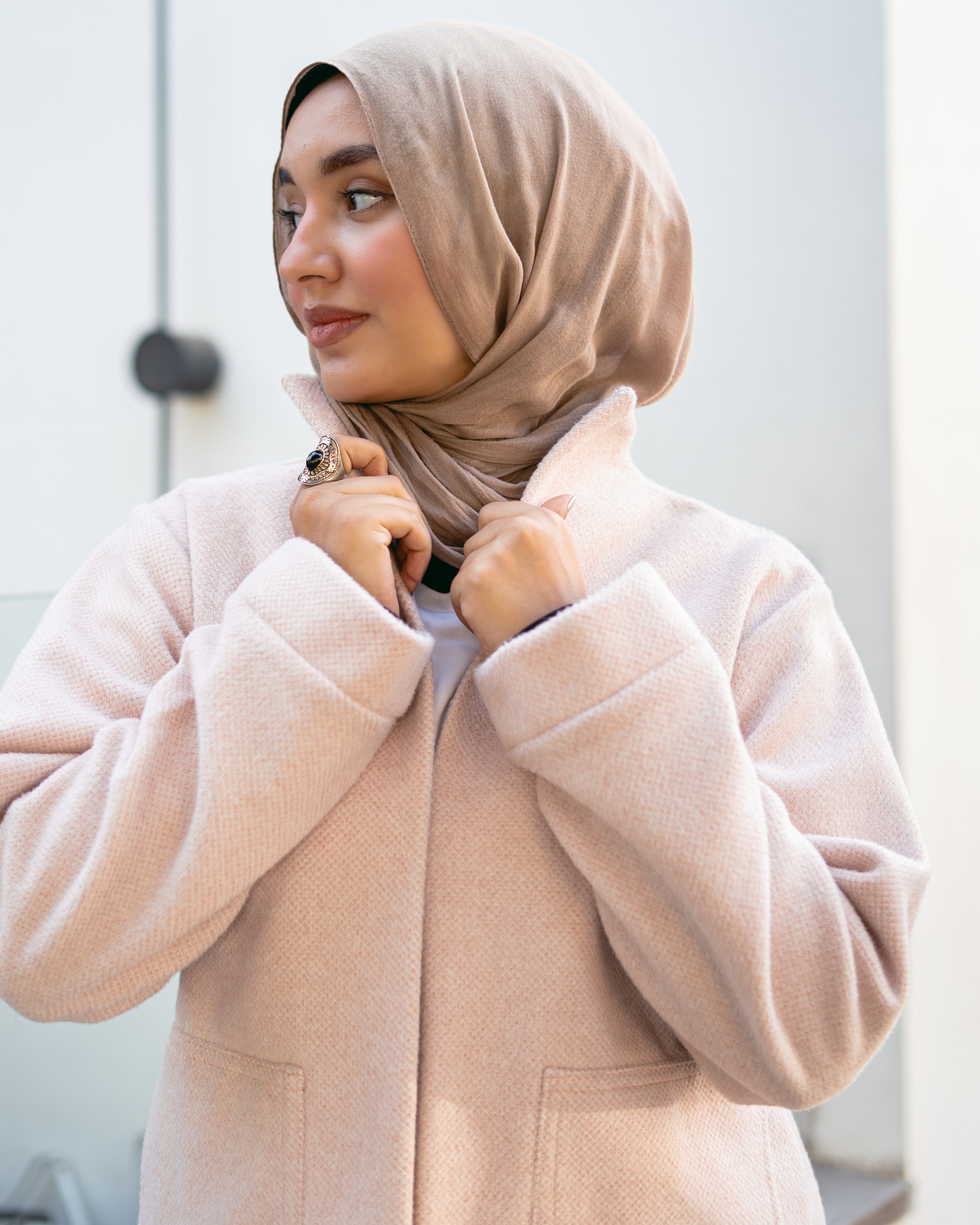 Jacket in a soft light salmon