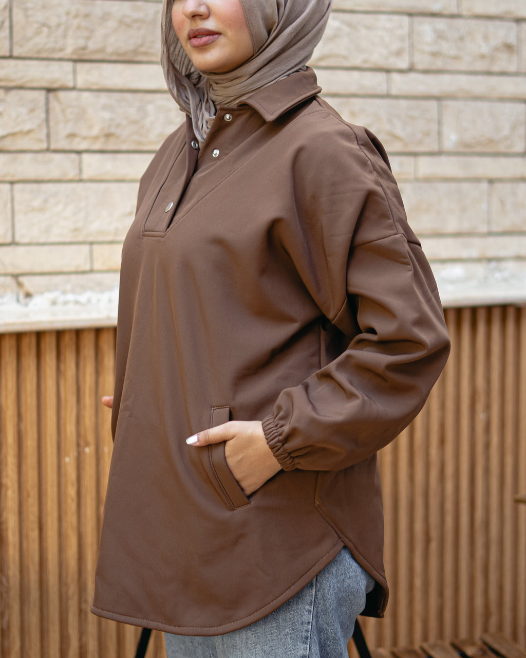 Fleece-lined Sweatshirt