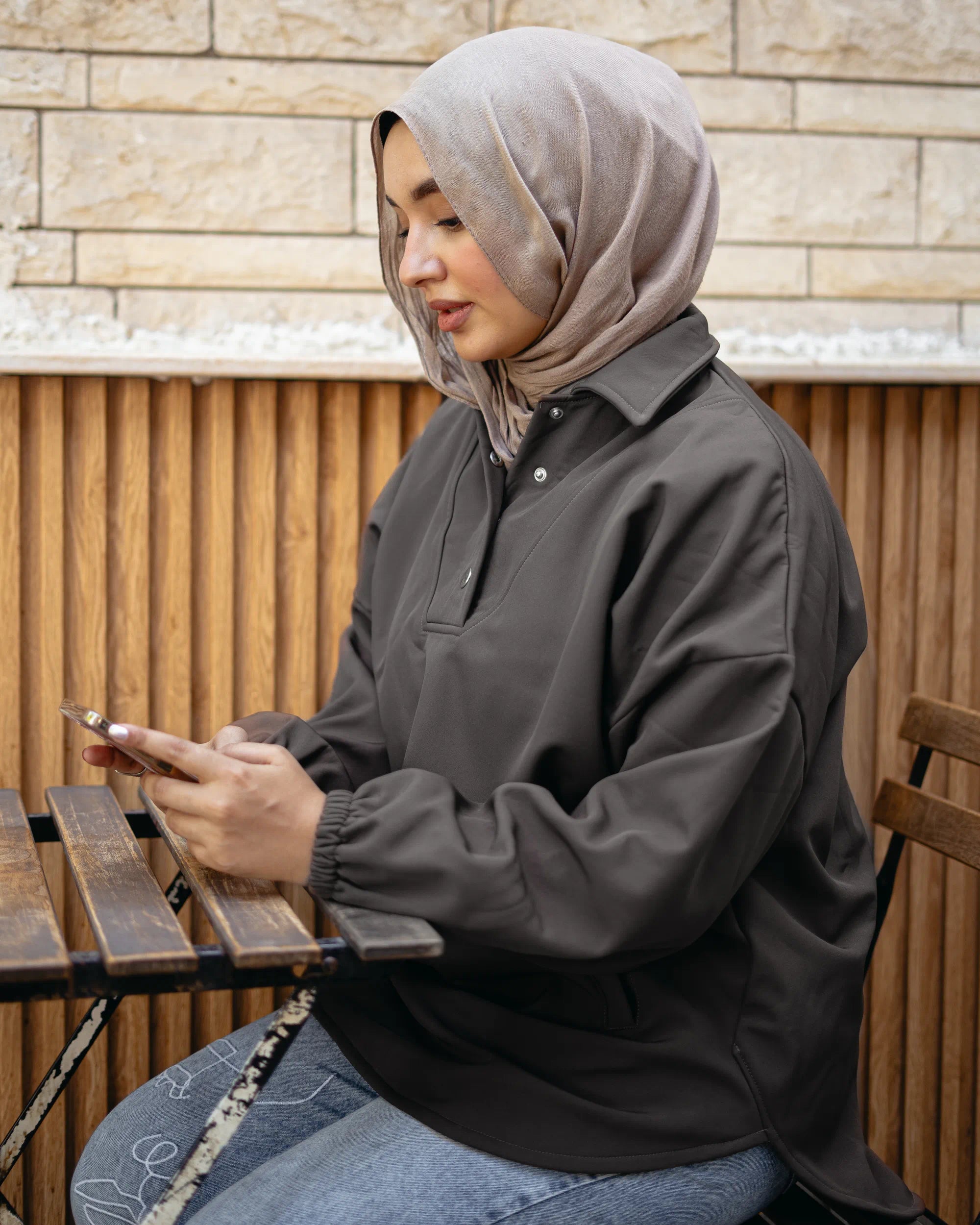 Fleece-lined Sweatshirt